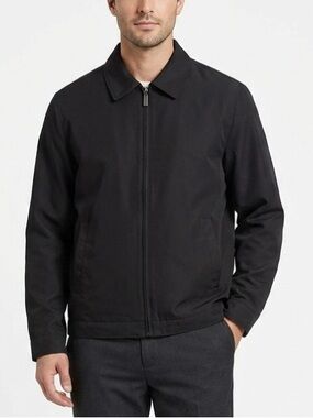 Men's London Fog Auburn Lightweight Golf Jacket in Black Size M